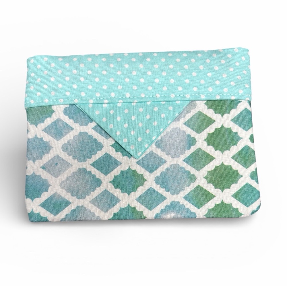 Hand Crafted Snap Bag Pouch Fabric Coin Purse Makeup Card Holder